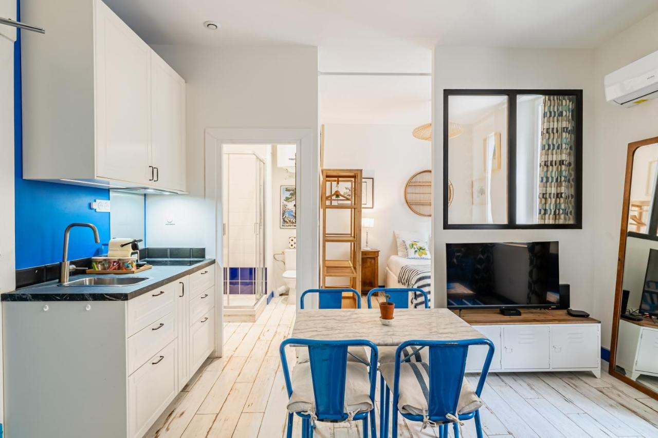 Studio Bleu 29M2, 120M Vieux-Port , Clim ,Wifi, Acces Autonome Avec Code Марсель Екстер'єр фото