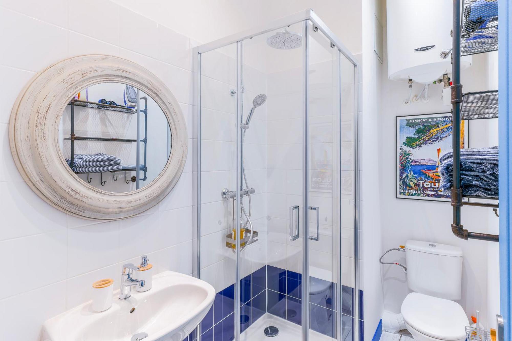 Studio Bleu 29M2, 120M Vieux-Port , Clim ,Wifi, Acces Autonome Avec Code Марсель Екстер'єр фото